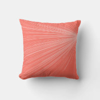 Coral & White Minimalist Line Burst