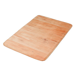 Coral wood texture stripes bath mat