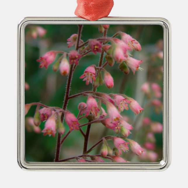 Coralbell Flowers Metal Tree Decoration (Front)