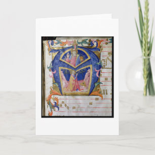 Corale / Graduale no.5  Historiated initial 'A' de Note Card
