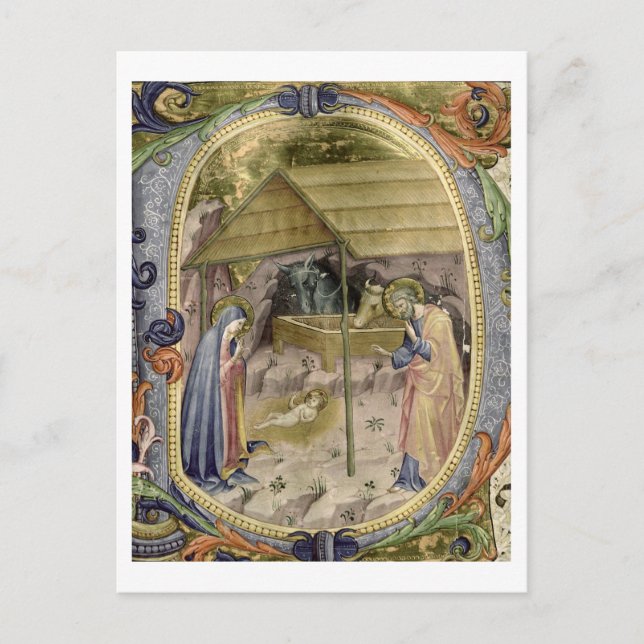 Corale / Graduale no.5  Historiated initial 'P' de Postcard (Front)