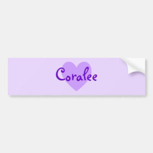 Coralee in Purple Bumper Sticker