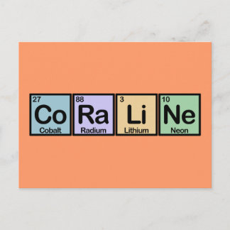 Coraline made of Elements Postcard
