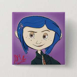 Coraline Movie Button Pin