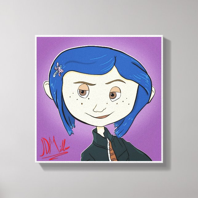 Coraline Movie Canvas Print Wall Art (Front)