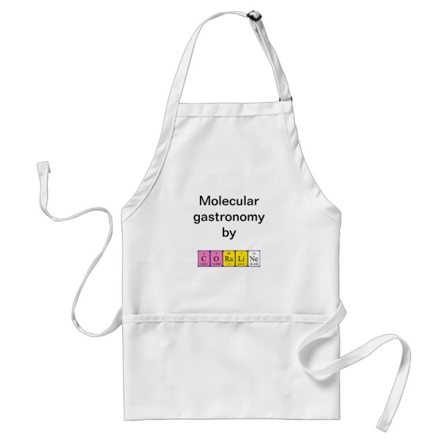 Coraline periodic table name apron (Front)