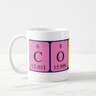Coraline periodic table name mug