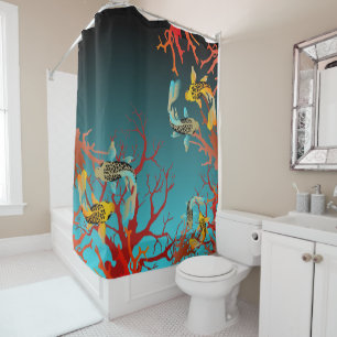 Coralli e carpe, Nature is magic Shower Curtain