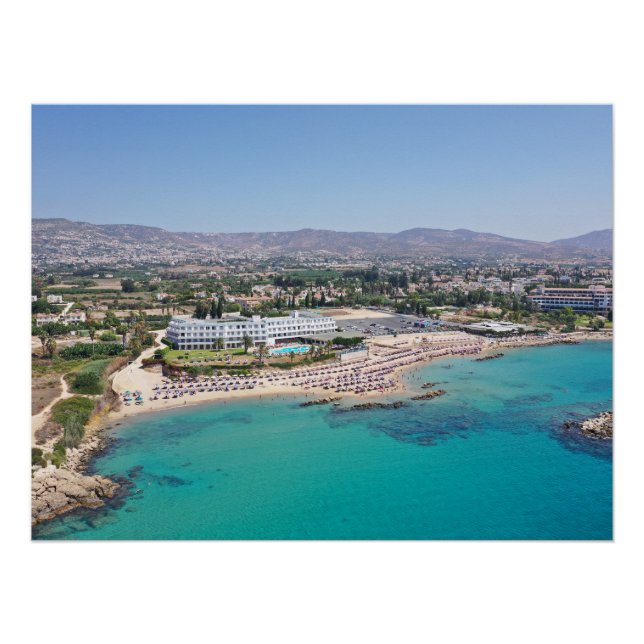 Corallia Beach Paphos, Cyprus Poster (Front)