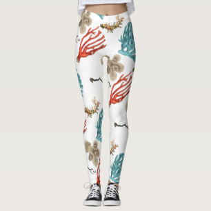 Corals Leggings