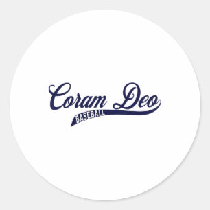 Coram Deo Bysebyll Classic Round Sticker
