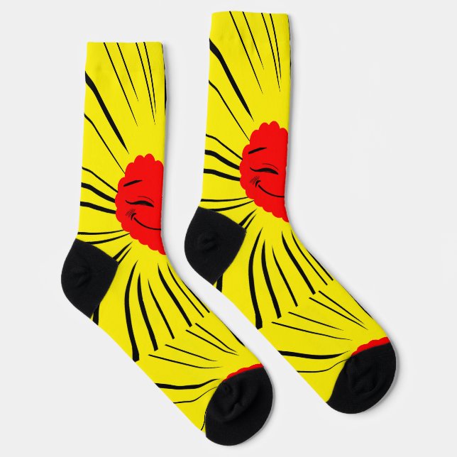 corazones pattern socks (Right)