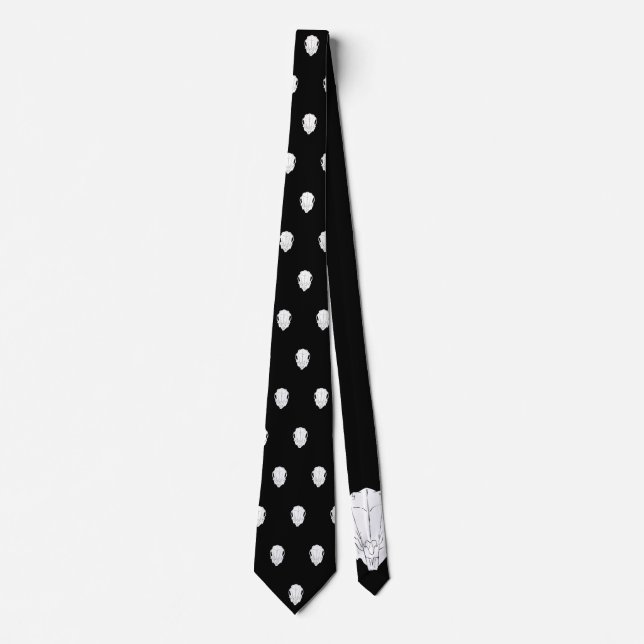 Corbata Calavera Conejo Tie (Front)