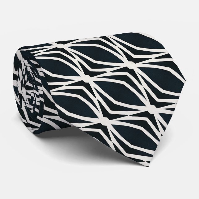 Corbata de Estilo Masculino Moderno con Rayas  Tie (Rolled)