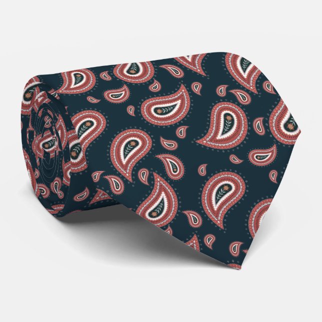 Corbata elegante azul a gris tie (Rolled)