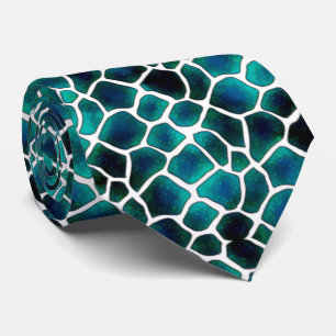 corbata turquesa con negro tie