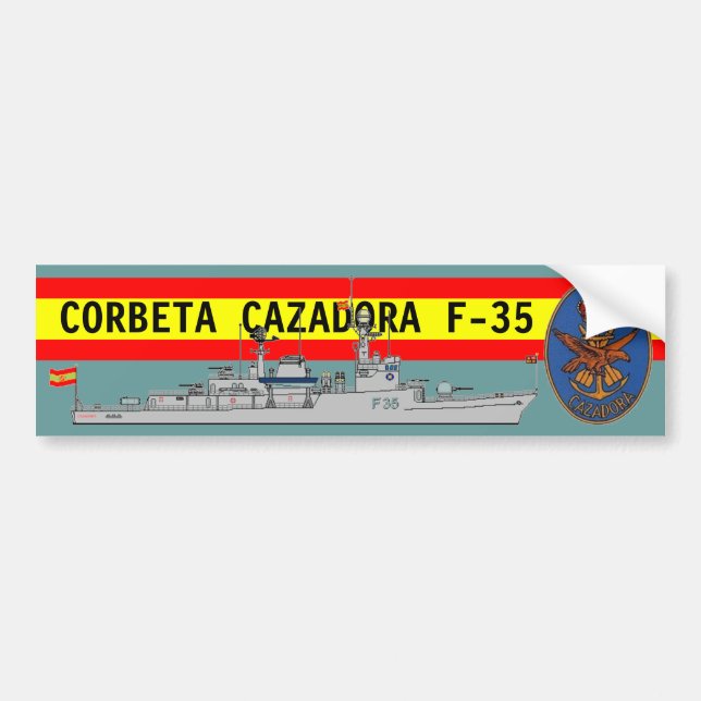CORBETA CAZADORA F-35 BUMPER STICKER (Front)