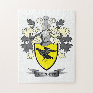 Corbett Family Crest Coat of Arms Jigsaw Puzzle
