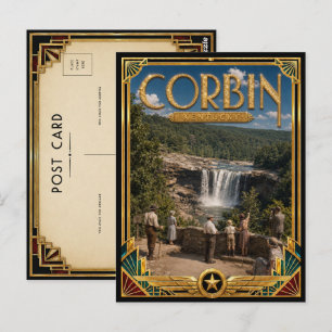 Corbin Kentucky Vintage Art Deco Golden Age Postcard