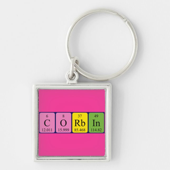 Corbin periodic table name keyring (Front)