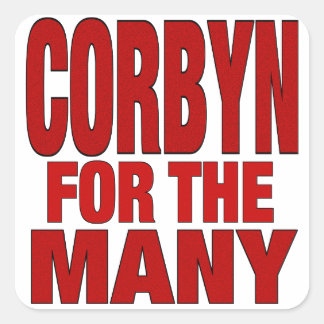 Corbyn for the Many Square Sticker