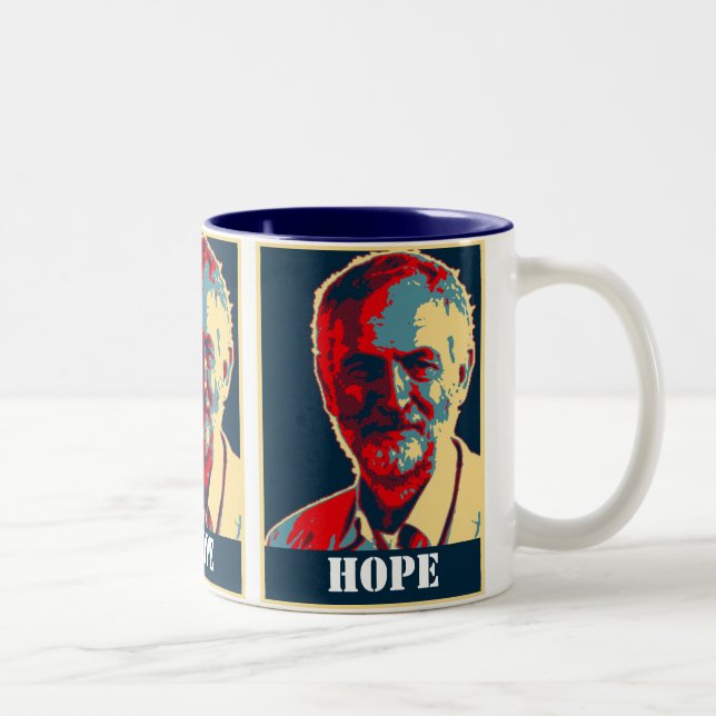 corbyn supporter labour customisable  HOPE mug (Right)