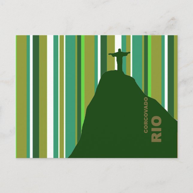 Corcovado Christ Rio Brasil Postcard (Front)
