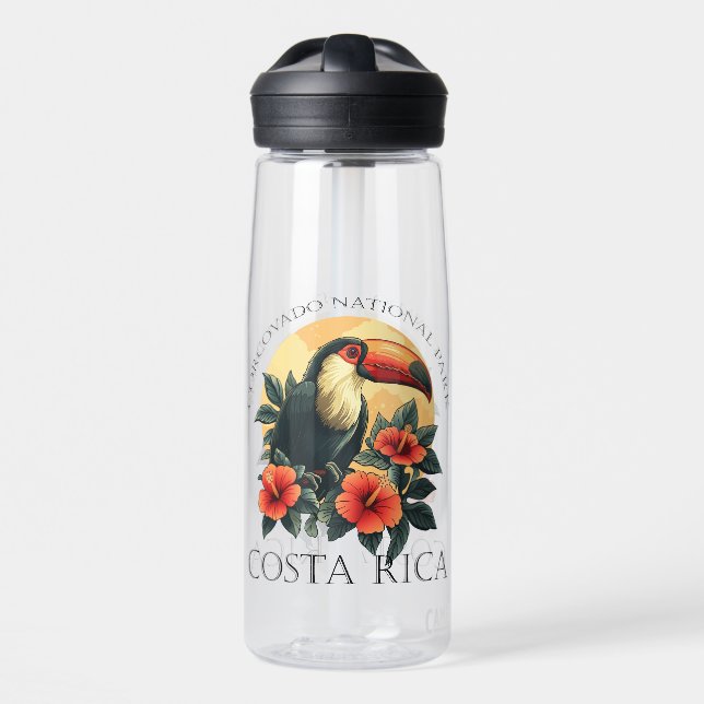 Corcovado Costa Rica Toucan Water Bottle (Front)