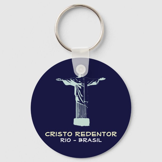 Corcovado, Rio-Brasil Key Ring (Front)
