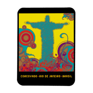 Corcovado tropical style magnet
