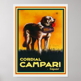 Cordial Campari Liquor Print 12 x 16