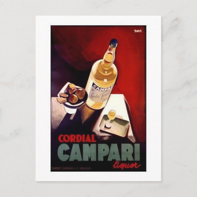 Cordial Campari Postcard (Front)