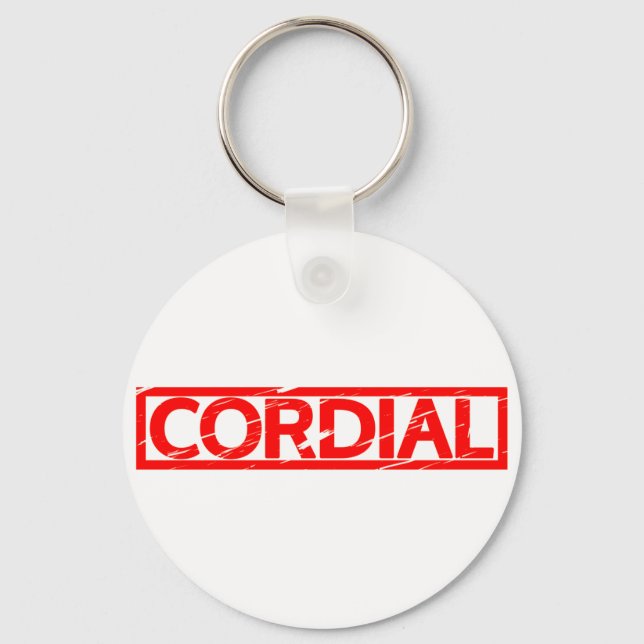 Cordial Stamp Key Ring (Front)
