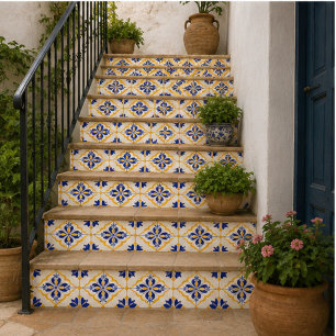 Cordoba Elegance Indigo Fleur Mediterranean Tile