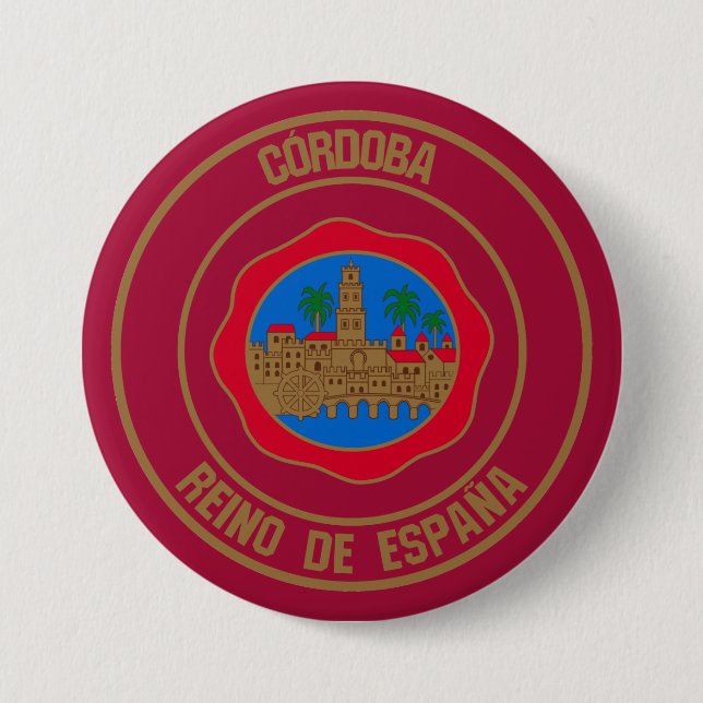Córdoba Round Emblem 7.5 Cm Round Badge (Front)
