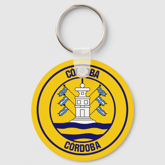 Córdoba Round Emblem Key Ring (Front)