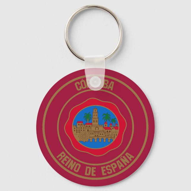 Córdoba Round Emblem Key Ring (Front)