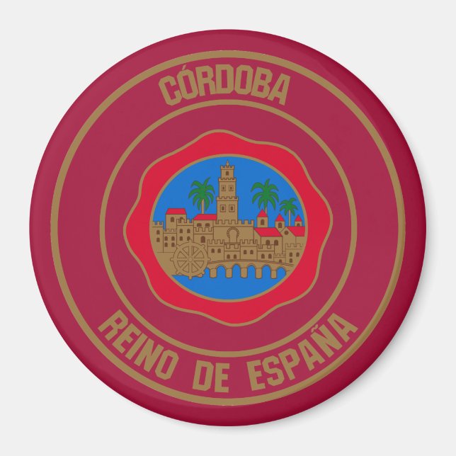 Córdoba Round Emblem Magnet (Front)