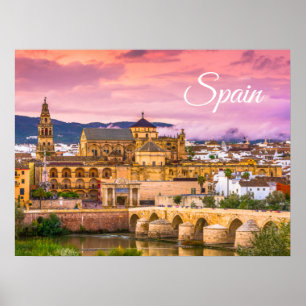 Cordoba, Spain Beautiful Sunset View Poster
