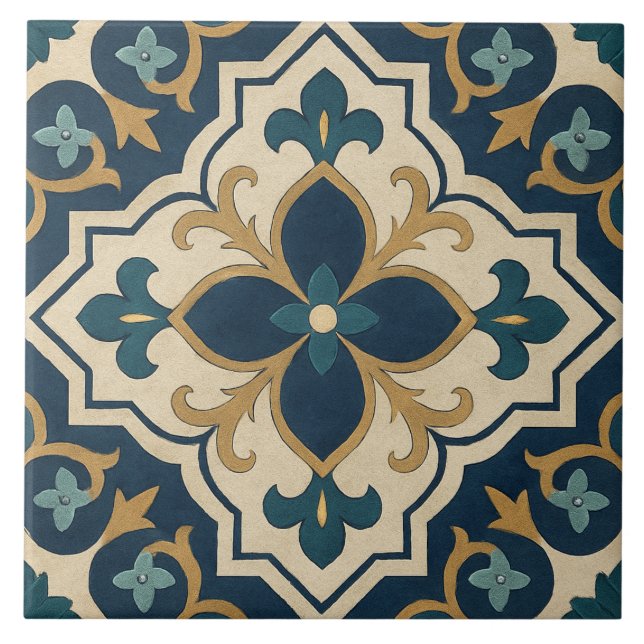 Cordoba Star – Islamic Floral Tile Pattern (Front)