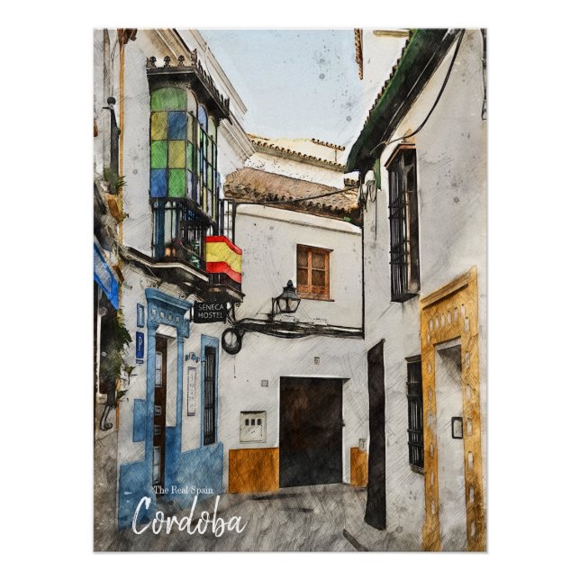 Cordoba Street -Spain  Poster (Front)