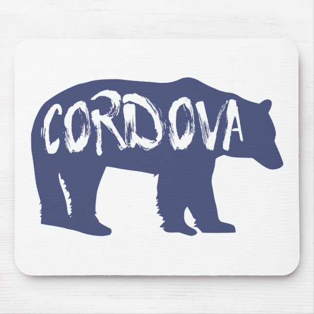 Cordova Alaska Bear Mouse Mat (Front)