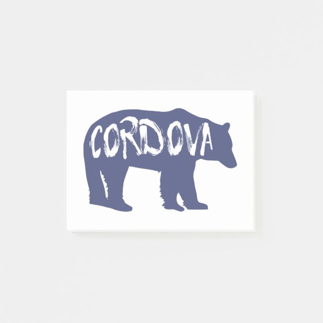 Cordova Alaska Bear Post-it Notes (Front)