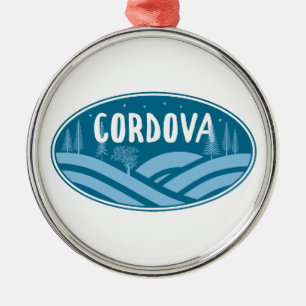 Cordova Alaska Outdoors Metal Tree Decoration