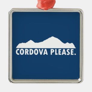 Cordova Alaska Please Metal Tree Decoration