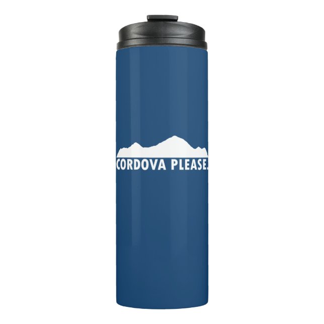 Cordova Alaska Please Thermal Tumbler (Front)