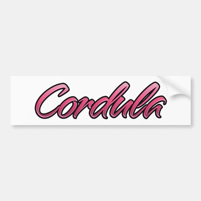 Cordula faded pink Aufkleber Sticker (Front)