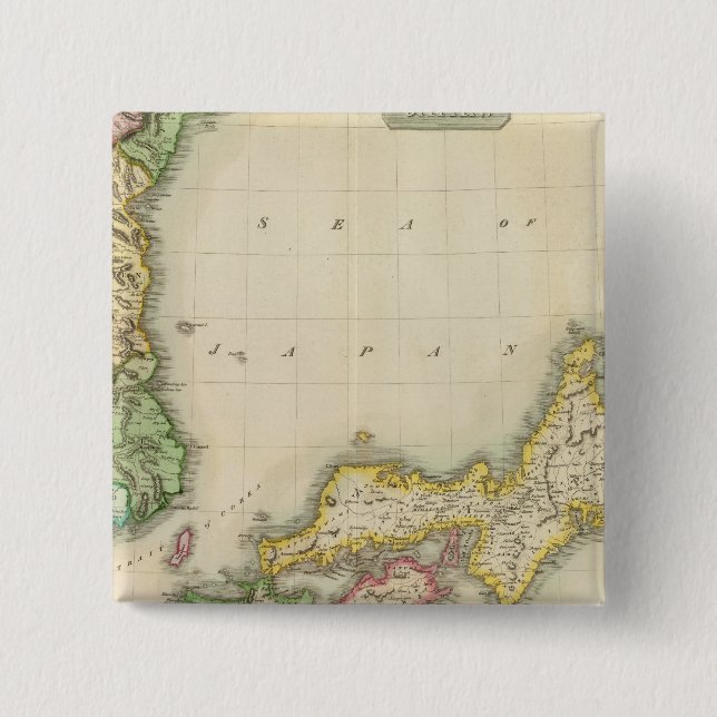 Corea, Japan 15 Cm Square Badge (Front)
