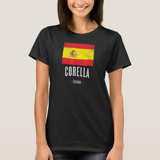 Corella Spain Es Flag City   Bandera Ropa T-Shirt (Front)