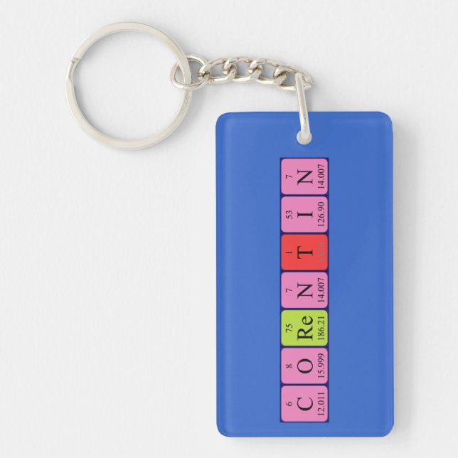 Corentin periodic table name keyring (Front)